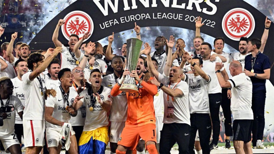  法兰克福欧联杯夺冠，德甲锁定五个欧冠参赛名额  