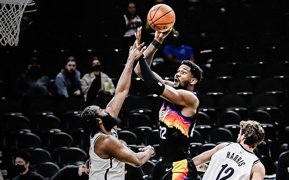  杜兰特38分助太阳逆转，篮网旧将布里奇斯低迷  